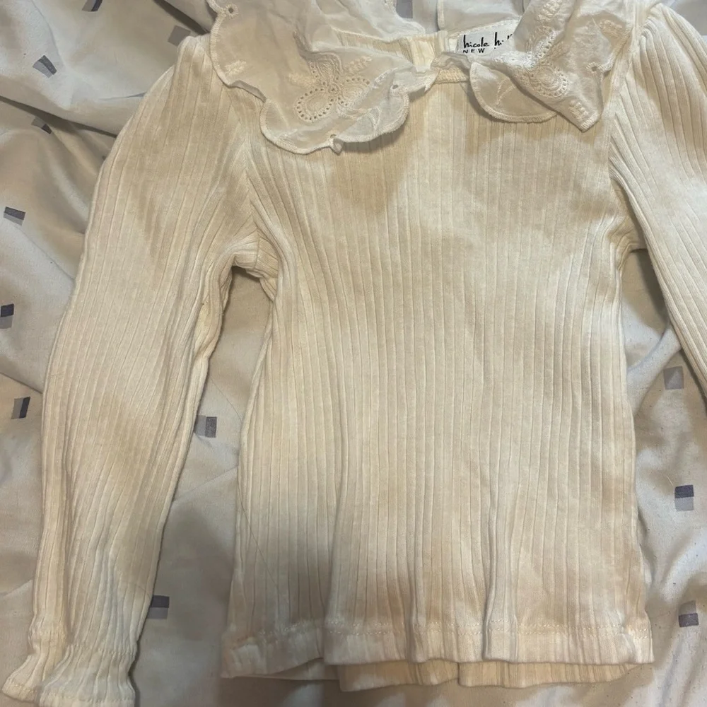 Nicole Miller Toddler / girls Plaid Dress with Cream Top - Picture 8 of 9